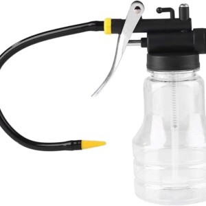 250ml Oil Can Plastic Oiler Mini Hose Oil Injector Can Grease with Spout