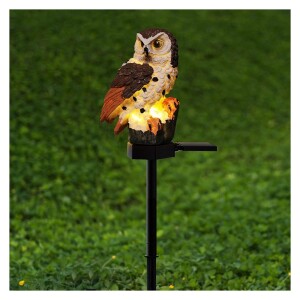 Garden Solar Lights Outdoor, Owl Solar Waterproof LED Lights with Stake Decorations Landscape Lighting for Pathway Walkway Yard Patio Lawn Wedding Party