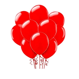 Rosymoment Metallic Balloon Red 12 Inch  40-Piece Set