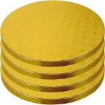 Rosymoment gold round quality cake board 10 inch set