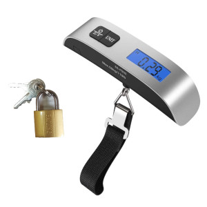 Luggage Weight scale 50kg Capacity with Pad Lock for Weighing Suitcase Travel Bag and Household Items Battery Included