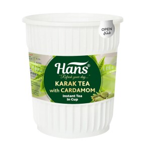 Hans Karak Tea Cardamom Instant Tea In Cup 6 Piece