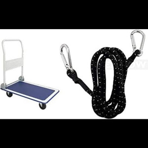Platform Foldable Trolley 150kg With Bungee Cord