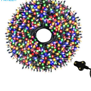 Multicolor LED String Lights Black Wire Plug-in 15mtr 200 LEDs String Home Decorative LED Strip for Christmas EID Ramadan