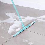 Cleano Heavy-Duty Dual Moss Floor Squeegee Perfect for Garage Courtyard Shower Bathroom Floor Marble Glass Tile Water Foam Cleaning