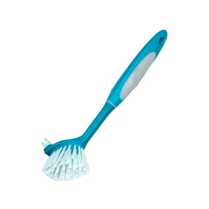 Cleano Dish Washing Long Handle Brush With Ergo Grip, 2 Sided Dish Brush for Sink Kitchen Pot and Pan, Durable Effective