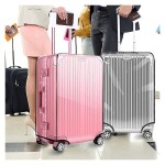Clear PVC Suitcase Cover Protectors,Washable Baggage Covers - Anti-scratch,Waterproof,Fits Most 20 Inch to 30 Inch
