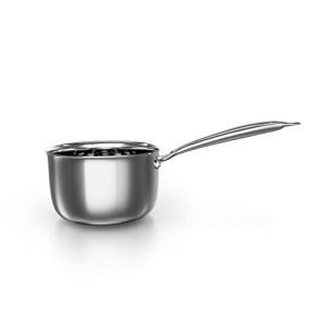 DELICI DTMP 16 Tri-Ply Stainless Steel Milk Pan with Premium SS Handle, Medium