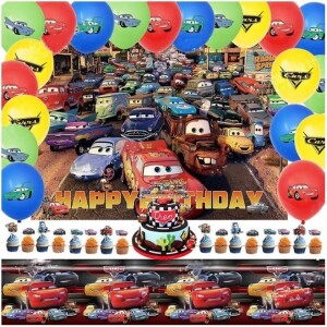 Birthday Decorations Happy Party Balloons Banner Supplies for Boys Men Kids Happy Birthday Balloons for Party Decor Suit For Baby Shower Kids Boys Birthday Party Decorations