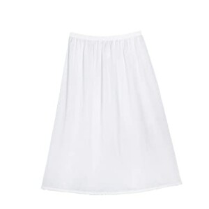 Short Soft inner Skirt with Elasticised Waistband and Small Lace for women