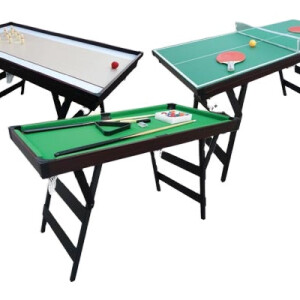 3 in 1 multi game table pool & air hockey & table tennis table combine - MF-4082