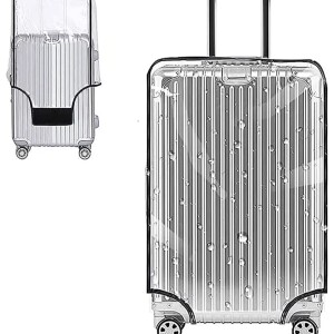 Clear PVC Suitcase Cover Protectors,Washable Baggage Covers - Anti-scratch,Waterproof,Fits Most 20 Inch to 30 Inch
