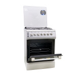 Krypton 60X60 Free Standing Oven- KNCR6240| 4 Gas Burners, 2 Semi Cast Iron Pan Supports, Rotisseries, Oven| Multiple Power Levels