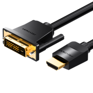 HDMI to DVI Cable 1M Black