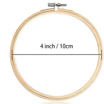 Embroidery Hoops, Bulk Wholesale Cross Stitch Hoop Ring, for Embroidery, Art Craft Handy Sewing and Christmas Decoration (12 Pieces, 4 Inch)