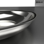 DELICI DTFP 24 Tri-Ply Stainless Steel Fry Pan with Premium SS Handle