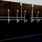 2PCS white Home Kitchen Wall Door Hook Hanger Hanging Coat Hooks Holder