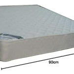 Danford Relaxing Devan Bed with Spring Mattress 90cm x 190cm, Off White, DevanBed, Twin