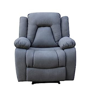 MANUAL RECLINE CHAIR Recliner chair Relaxation Faux Leather Recliner Single Recliner Sofa Home Theater Soft Padded MAF-9118