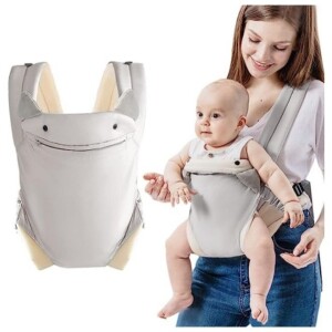 Baby Carrier Newborn to Toddler with Pocket, 4-in-1 Easy to Wear Ergonomic Adjustable Breathable Carrier Slings
