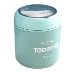 450ml Food Jar Lunch Box Thermos Stainless Steel Double Wall Insulated Travel Food Flask for Kids and Adults, 15oz (Marine Blue)