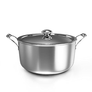 DELICI DTSP 28 Tri-Ply Stainless Steel Saucepan with Premium SS Handle