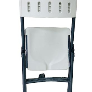 Folding Plastic Dining Chair; Picnic Chair for Festival BBQ Indoor Outdoor Use, White MAF-C28