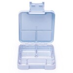 Snack Attack TM Lunch Box for Kid School Bento Light Blue Color for Kids| 4 Compartments| BPA FREE|LEAK PROOF| Dishwasher Safe | Back to School Season 