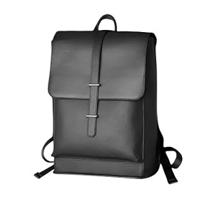 Sturdy Leather Commuter Backpack for Work - Fashionable 15.6 inch Laptop Bag for Men and Women in Business