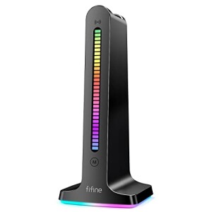 FIFINE Gaming Headset Stand - RGB Headphones Stand Holder