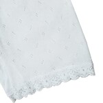 Camisole And Short Underwear Girls Set Perforated Cotton 100% White