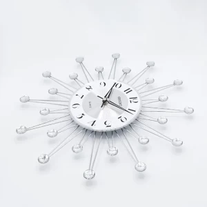 Orient Spider Modern Wall Clock For Bedroom Living Room Oc-Ts-113 Size 55Lx55H Silver Color