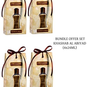 Ultimate Bundle Offer Set - Khshab Al Abiyad Perfume Oil 24ml Unisex  Perfumes Gift Set  (Pack of 4)