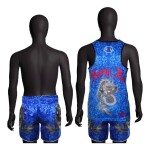 Spall Men's Gym Tanl Tops And Shorts Workout Muscle Tee Training Bodybuilding Fitness Sleeveless Muay Thai Sports Boxing Workout Tank Top Shorts