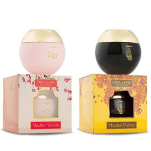 Luxury Oriental Home Fragrance Gift Set - Bakhoor Oud Muattar Warda & Oud Muattar Fatima 50gm Assorted