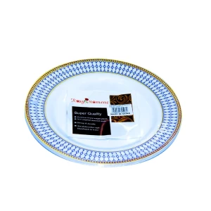 Rosymoment disposable plate 9 inch 5 piece set