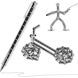 Magnetic Fidget Pen,Magnetic Toy Pen,Magnetic Sculpture Building Blocks Toys
