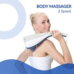 DLORKAN Electric Body Massager For Multi Usage Back Leg and Neck, Full Body Massager, Therapy Massage, Dual Head Massager