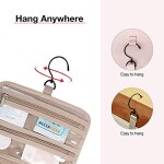 Hanging Toiletry Bag with Hanging Hook, Portable Makeup Organizer for Women & Men, Water Resistant Cosmetic Holder for Brushes Set