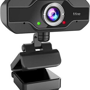 FIFINE HD Webcam 1080P, PC Web Camera for Computer Laptop Desktop, Plug & Play USB Streaming Webcam