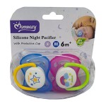 Silicone Night Pacifier for Babies- Assorted 2 Piece