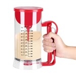 Electric Batter Dispenser - 1200ML Cordless Cupcake/Pancake Blender, Mix Pastry Jug Waffle Measuring Cup Muffin Baking Kitchen Tool