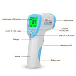 Digital Infrared Body Thermometer, Non-Contact LCD IR Body Food Forehead Thermometer Accurate Instant Readings Temperature Gun for Baby Kid Adult