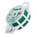 Twist Tie (100M) With Cutter - Multifunction For Garden, Cable and Office Organizer, Bag Sealing (Green)