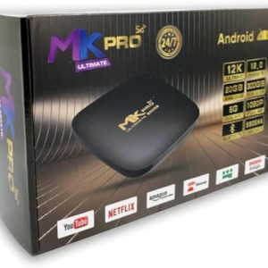 MK PRO 5G ULTIMATE EDITION ANDRIOD-12 SMART TV BOX ULTRA HD - 12K RAM -20GB ROM -300GB With 1 year free subscription