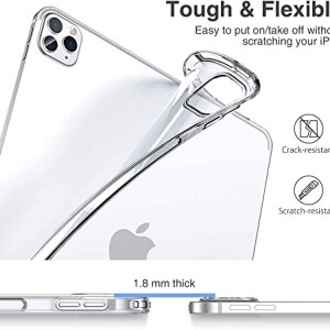 Apple iPad Pro 11" (2020 & 2018) Case Cover Clear View Shockproof Drop Protection Slim TPU Gel Bumper Scratch Resistant Cover