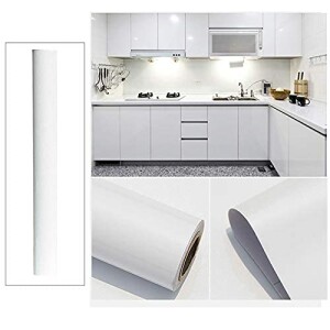 Homeme Glossy Contact Paper, 500 x 60cm Self Adhesive Wallpaper Decorative Removable Wallpaper with PVC Waterproof Oil-proof