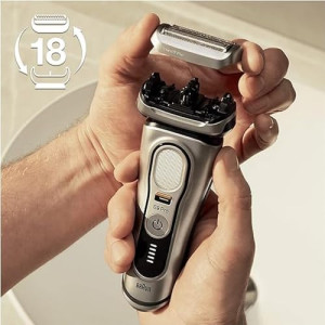 Braun Electric Shaver Head Replacement Part 94M Silver, Compatible with Series 9 Pro and Series 9 Electric Razors for Men