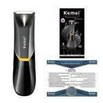 KEMEI Professional Body Hair Trimmer for Men & Women, KM-3208 with LED Light, USB Fast Charging & Ceramic Blade Heads,