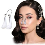 Nose Beauty  Nose Shaper Nose Bridge Corrector Slimming Device Suitable for S Crooked Nose Men and Women (White)
